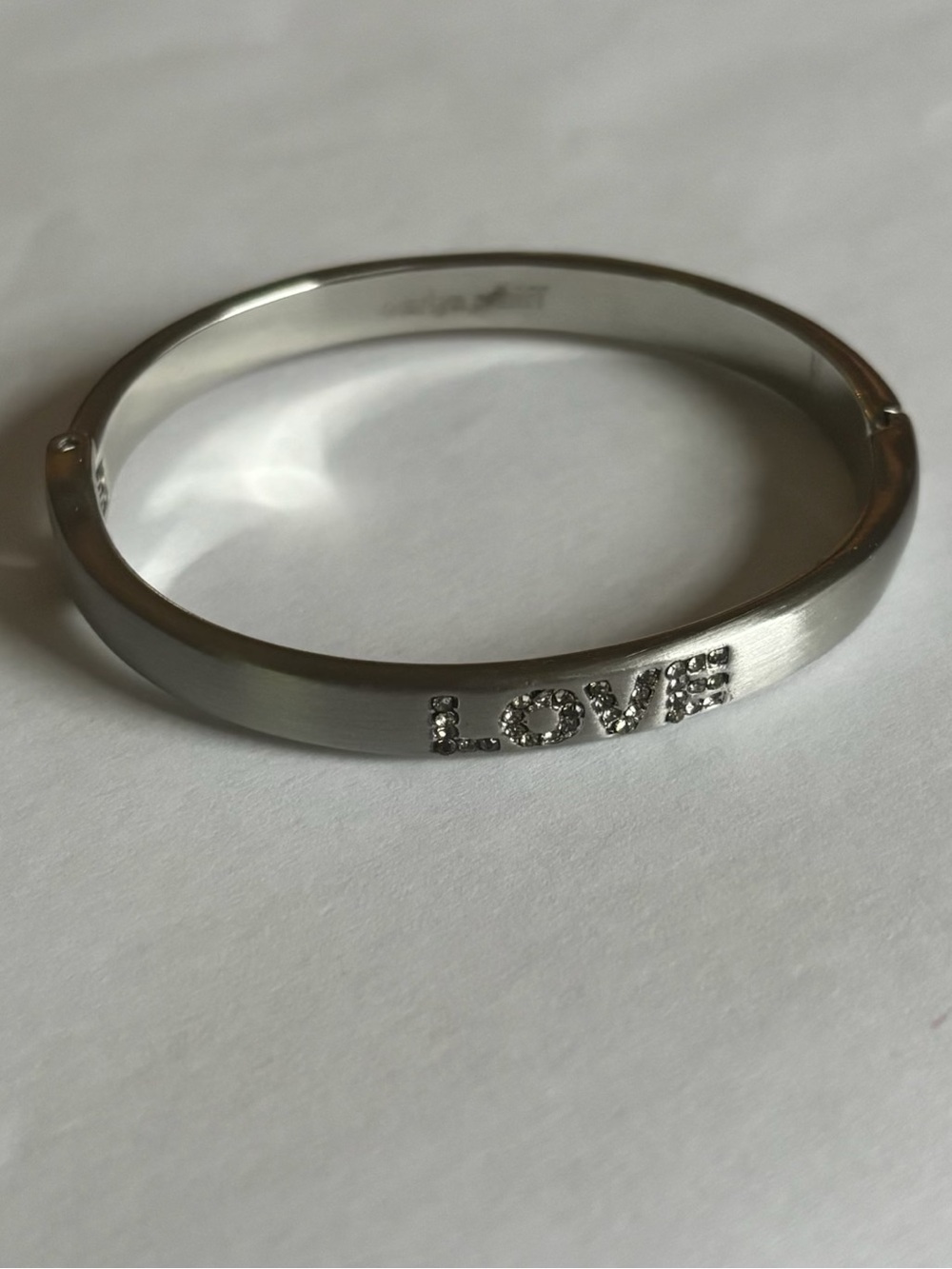 Marlyn Schiff Silver Bangle with Pave Cubic Zirconia
